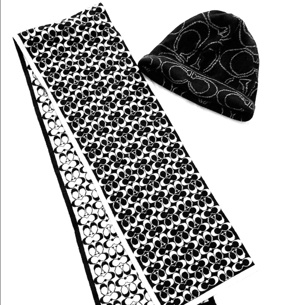 Coach winter hat & scarf